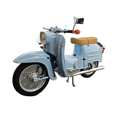 ZYAURA 1:10 Druckguss-Simulationsmodellauto Für: Simson Schwalbe KR51/1 Motorrad Geschenksammlung von ZYAURA