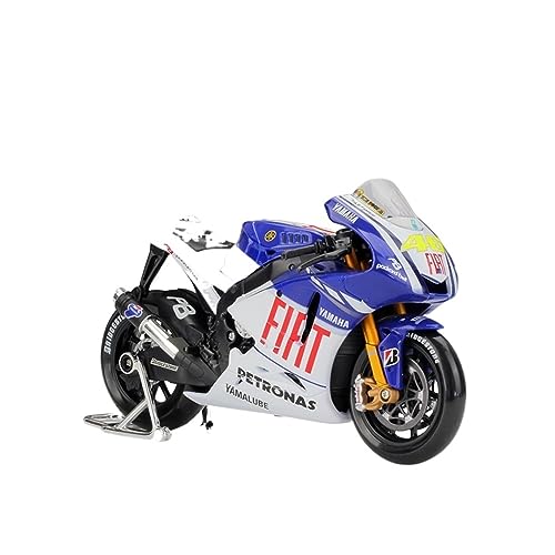 ZYAURA 1:10 Legierungs-Motorradmodell Für: Yamaha GP2009 Moto#46 Champion-Autorennen-Simulation Geschenksammlung von ZYAURA