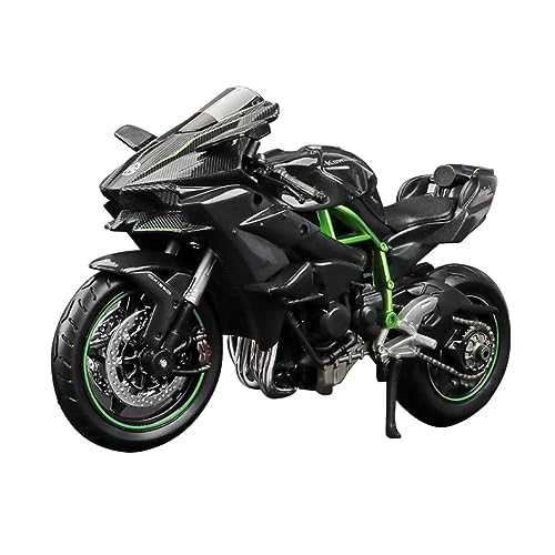 ZYAURA 1:12 Druckguss-Metall-Fahrrad Für: Kawasaki Ninja H2R H2 R Motorrad Geschenksammlung von ZYAURA