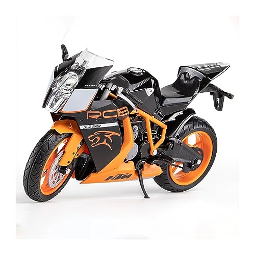 ZYAURA 1:12 Druckguss-Motorradfahrzeug-Rennmodell Für: KTM RC8-Legierung Geschenksammlung(B) von ZYAURA