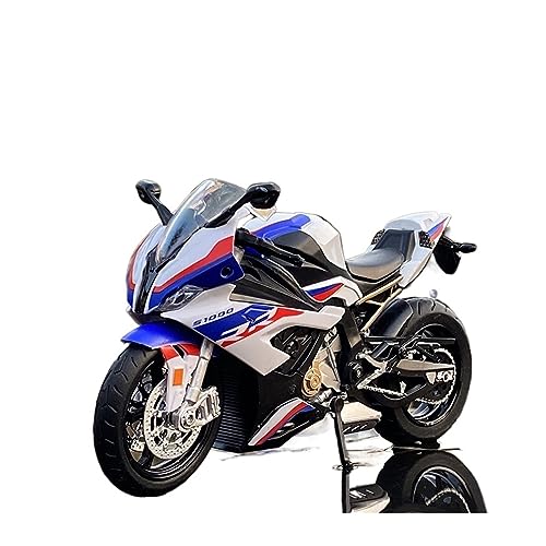 ZYAURA 1:12 Motorrad-Modell-Simulationslegierung Mit Sound Für: BMW S1000RR Racing Geschenksammlung(A) von ZYAURA