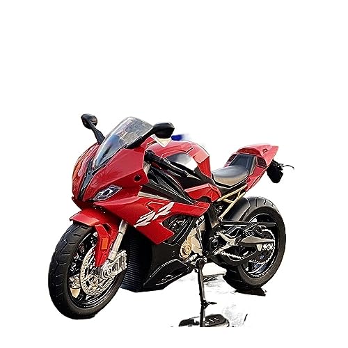 ZYAURA 1:12 Motorrad-Modell-Simulationslegierung Mit Sound Für: BMW S1000RR Racing Geschenksammlung(B) von ZYAURA