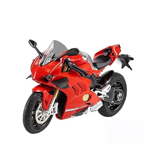 ZYAURA 1:12 Motorradmodell-Spielzeugreplik Mit Sound Und Für: Ducati V4S Panigale Druckguss Geschenksammlung(B) von ZYAURA