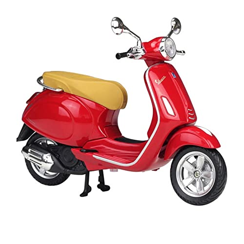 ZYAURA 1:12 Piaggio Vespa Primavera 150 Rot Legierung Motorrad Modell Klassische Marke Druckguss Statisch Geschenksammlung von ZYAURA