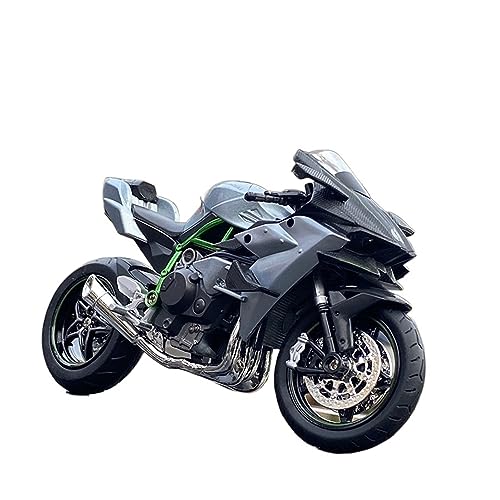 ZYAURA 1:12 Rennmotorrad-Simulation, Druckguss-Straßenmodell Für: Kawasaki H2R Geschenksammlung(A) von ZYAURA