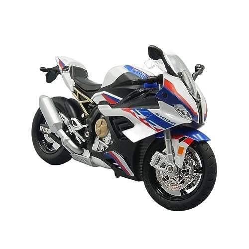 ZYAURA 1:12 S1000RR Replik Mit Sound Und Licht Für: Druckguss-Motorrad Geschenksammlung(B) von ZYAURA