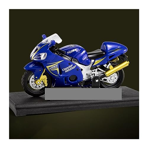 ZYAURA 1:18 Druckguss-Kindermotorradfahrzeug-Rennmodell Für: Suzuki GSX1300 Legierung Geschenksammlung(B) von ZYAURA