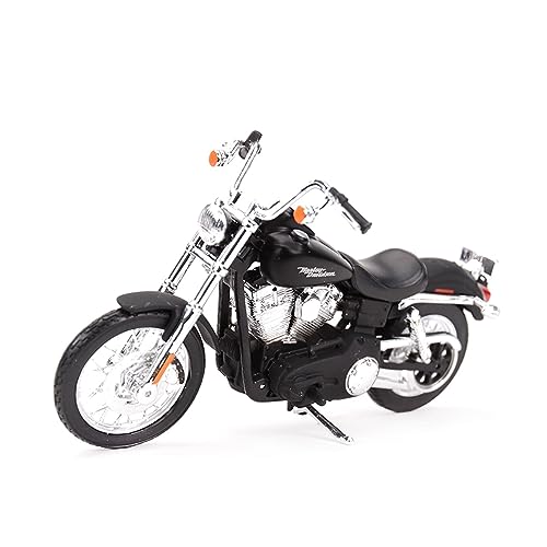 ZYAURA 1:18 FÜR: Harley 2006 Dyna Street Bob FXDBI Druckguss-Motorradmodell Geschenksammlung von ZYAURA