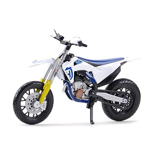 ZYAURA 1:18 Motorrad-Modell Für: Husqvarna FS 450 Supermoto Hoch detailliertes und realistisches Design durch Druckguss Erwachsene & Kinder (Unisex) von ZYAURA