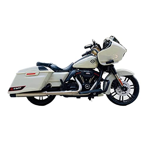 ZYAURA 1:18 Motorrad 2018 CVO Road Glide Cream White Alloy Motorrad Geschenksammlung von ZYAURA