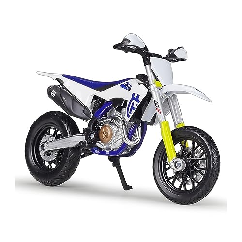 ZYAURA 1:18 Simulation Motorrad Metall Spielzeugauto Für: Husqvarna FS450 Supermoto Modellauto Geschenksammlung von ZYAURA