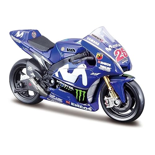 ZYAURA 1:18 Yamha Factory Racing Team 2018# 25 Maverick Vinale Moto GP Racing Motorradmodell Aus Gusslegierung Geschenksammlung von ZYAURA