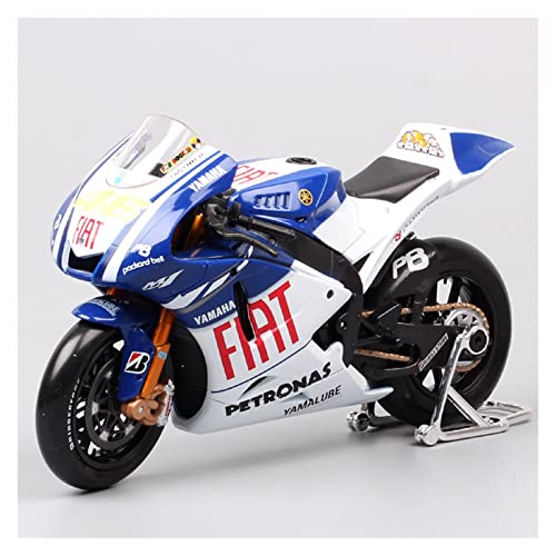 ZYAURA FÜR: 1:10 Yamaha GP2009 Moto # 46 Champion Druckguss-Motorradmodell Geschenksammlung von ZYAURA