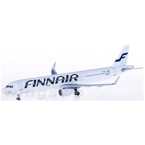 ZYAURA Für: Druckguss-Flugzeugmodell Finnair A321 OH-LZG aus Metalllegierung im Maßstab 1:400 von ZYAURA