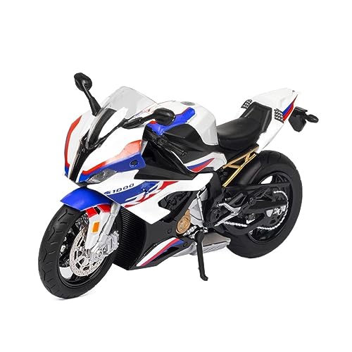 ZYAURA Für: Druckguss-Motorrad 1:12 BM S1000RR Replik Mit Sound Und Licht Geschenksammlung(B) von ZYAURA