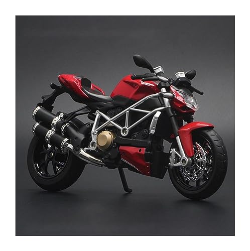 ZYAURA Für: Ducatis Hypermotard 1:12 Modell-Pullback-Motorrad Mit Licht Und Sound Geschenksammlung(A) von ZYAURA