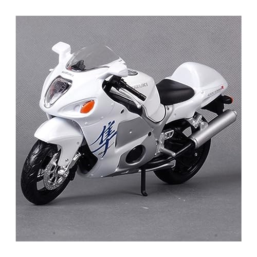 ZYAURA Für: Metalldruckguss 1/12 GSX 1300R Simulation Motorrad Desktop-Display Modell zum Sammeln Kinder Spielzeug Geschenk-Sammlung (B) von ZYAURA