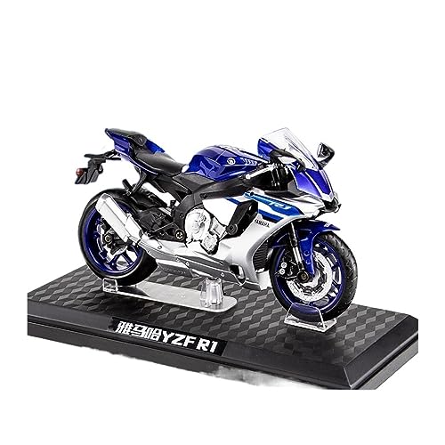 ZYAURA Für: Simulation Yamama YZF R1 Racing 1:12 Motorrad Mit Sound Und Licht Geschenksammlung(B) von ZYAURA