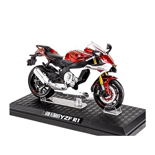 ZYAURA Für: Simulation Yamama YZF R1 Racing 1:12 Motorrad Mit Sound Und Licht Geschenksammlung(C) von ZYAURA