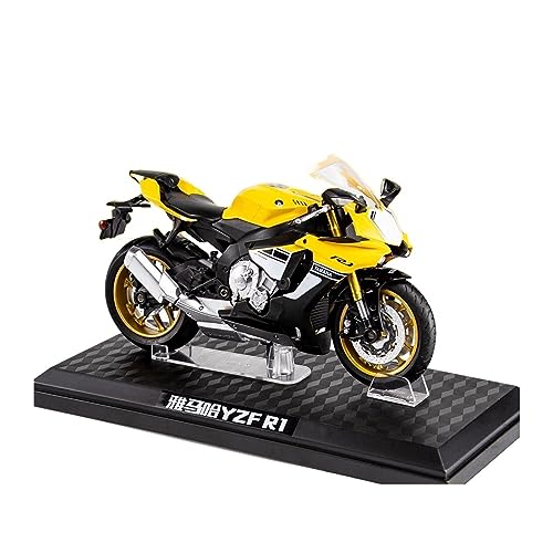 ZYAURA Für: Simulation Yamama YZF R1 Racing 1:12 Motorrad Mit Sound Und Licht Geschenksammlung(D) von ZYAURA