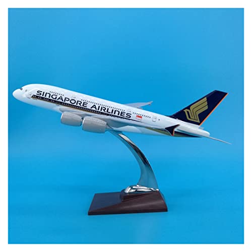 ZYAURA Umweltbild 1:133 Airbus A380 Singapore Airlines Kunststoff Legierung Flugzeugmodell von ZYAURA