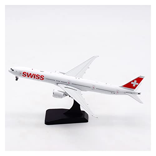 ZYAURA Umweltbild Druckguss 1:400 Swissair B777-300ER HB-JNB Legierung Flugzeugmodell von ZYAURA