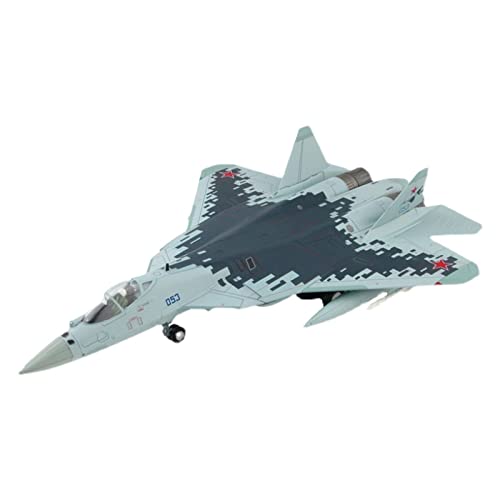 ZYAURA Umweltbild Druckguss-Flugzeugmodell T50 SU57 Aus Aluminium Im Verhältnis 1: 72 des Su-57-Jägers Der Russischen Luftwaffe von ZYAURA