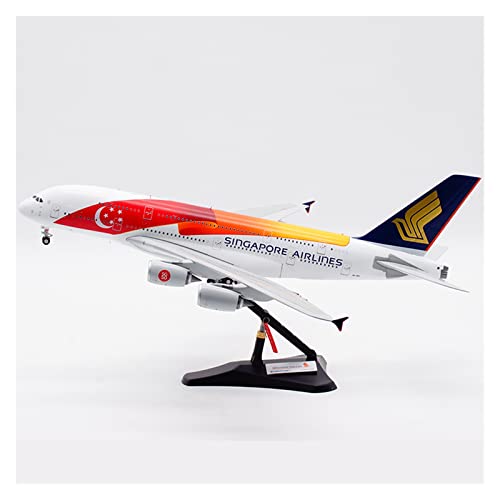 ZYAURA Umweltbild Druckguss-Flugzeugmodell Im Maßstab 1:200 Aus Aluminium Von Singapore Airlines Airbus A380 9V-SKI 50TH von ZYAURA