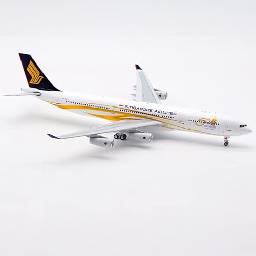 ZYAURA Umweltbild Für: 1/200 Maßstab B Singapore Airlines Airbus A340-300 9V-SJE Alloy Die Casting Aircraft Model von ZYAURA