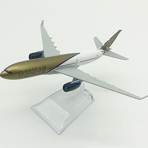 ZYAURA Umweltbild Für: 1: 400 16 cm Legierung Flugzeugmodell Gulf Air A330 Metalldruckguss Simulation Flugzeugmodell von ZYAURA