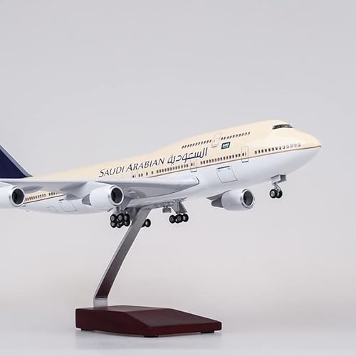 ZYAURA Umweltbild Für: 47-cm-Flugzeuge im Maßstab 1:150 Boeing 747 B747-400 Flugzeug Saudi Airlines Arabisches Modell von ZYAURA