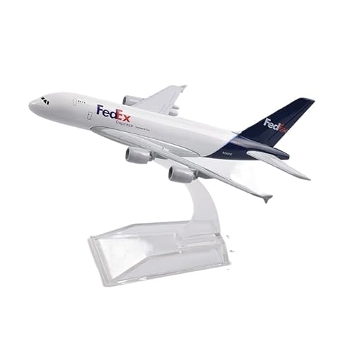 ZYAURA Umweltbild Für: Jason Tutu 16 cm FedEx Airbus A380 Modellflugzeug Flugzeugmodell aus Metalldruckguss im Maßstab 1:400 von ZYAURA