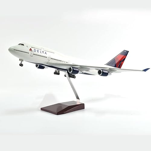 ZYAURA Umweltbild Für: Jason Tutu 46 cm Delta Boeing 747 Flugzeugmodell Die Casting Resin 1:160 Ratio von ZYAURA