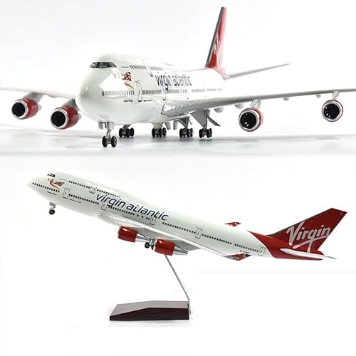 ZYAURA Umweltbild Für: Jason Tutu 46 cm Virgin Atlantic Boeing 747 Flugzeugmodell Maßstab 1:160 Druckguss von ZYAURA