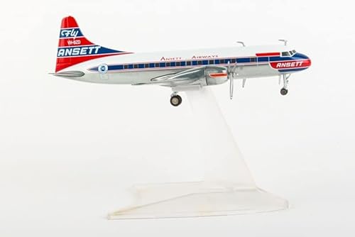 ZYAURA Umweltbild Für: Maßstab 1:200 Ansett Australia Convair CV-340 CV340 Flugzeugmodell aus Metalldruckguss von ZYAURA