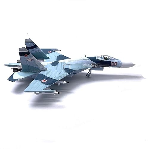 ZYAURA Umweltbild Für: Modellflugzeuge 1: 100 Simulation Legierungsflugzeugmodell Russisches Su-27 Flanker Heavy Fighter Druckgussmodell von ZYAURA