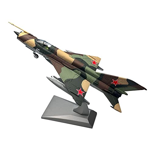 ZYAURA Umweltbild Für: UDSSR MiG-21 Mig21 Fishbed Jet Fighter im Maßstab 1:72 Metallflugzeugmodell Druckgussmetallflugzeug von ZYAURA