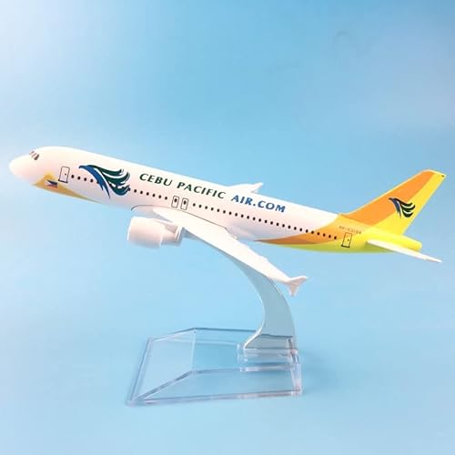 ZYAURA Umweltbild Vorne: A320 16CM Cebu Pacific Airlines Flugzeugmodell aus Metalllegierung Druckgussmodell aus Metalllegierung von ZYAURA