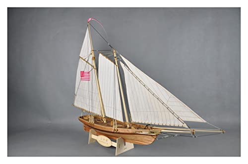 ZYAURA Yacht Segelboot 1:66 Holzmodellbausatz Boot Segelboot von ZYAURA