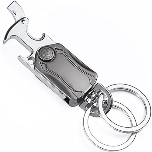Multifunktionaler Fidget Spinner Schlüsselanhänger aus Metallmaterial, Autoschlüssel-Anhänger, 360 Grad drehbarer Schlüsselanhänger mit Flaschenöffner von ZYDZCWKT