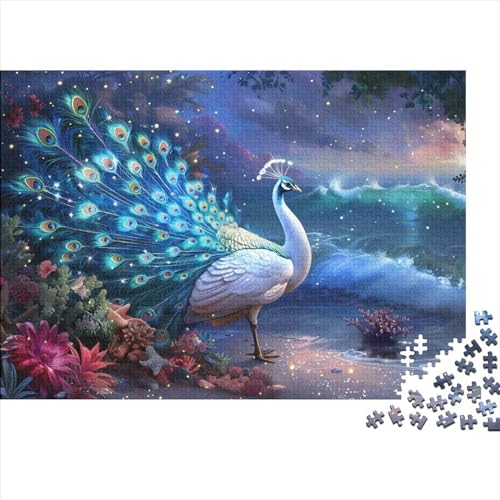 1000-teilige Puzzles Für Erwachsene, Cute Peacock Puzzle Erwachsene 1000,Holzpuzzle Brain Challenge Puzzlespielzeug, 1000 Teile Puzzle Kind 1000pcs (75x50cm) von ZYGAOKDD