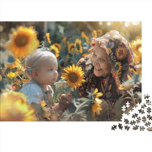 Puzzles 300 Teile Für Erwachsene - 300-teilige Puzzles Für Erwachsene Sunflower Lovers Ganze Familie. Holzpuzzle 300pcs (40x28cm) von ZYGAOKDD