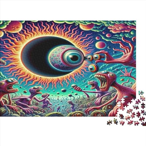 Puzzles 500 Teile Für Erwachsene - 500-teilige Puzzles Für Erwachsene Eclipse Monster Ganze Familie. Holzpuzzle 500pcs (52x38cm) von ZYGAOKDD