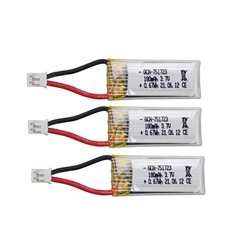 ZYGY 3pcs 3.7V 180mah Lithium Batterie für A20 A20W RC Quadcopter von ZYGY