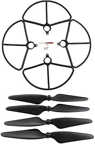 ZYGY Schwarz 4pcs Schutzrahmen & 4pcs Propeller für HS700 HS700D Bürstenlos Quadcopter von ZYGY