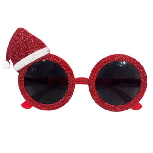 ZYHARUKO Weihnachtskostüm-Brillenrahmen für Familienfeiern und Aufführungen, Cartoon-Weihnachtsmann-Brille, Partyzubehör, Requisiten von ZYHARUKO