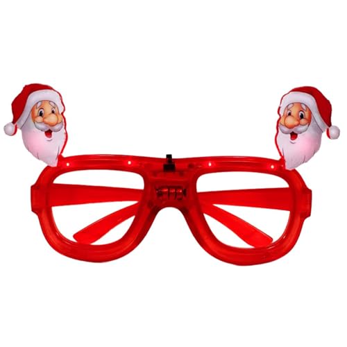 ZYHARUKO Weihnachtskostüm-Brillenrahmen für Familienfeiern und Aufführungen, Cartoon-Weihnachtsmann-Brille, Partyzubehör, Requisiten von ZYHARUKO