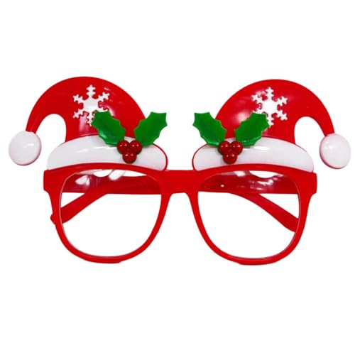 ZYHARUKO Weihnachtskostüm-Brillenrahmen für Familienfeiern und Aufführungen, Cartoon-Weihnachtsmann-Brille, Partyzubehör, Requisiten von ZYHARUKO