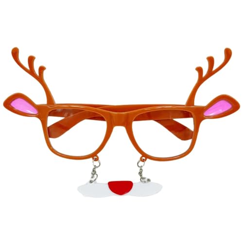 ZYHARUKO Weihnachtskostüm-Brillenrahmen für Familienfeiern und Aufführungen, Cartoon-Weihnachtsmann-Brille, Partyzubehör, Requisiten von ZYHARUKO