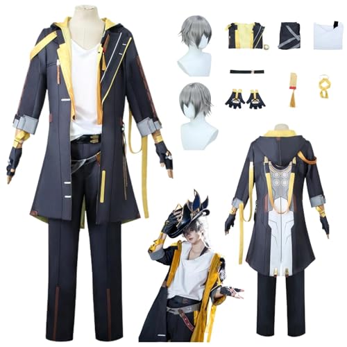 ZYJKGL Anime Caelus Cosplay Uniform Honkai Star Rail Kostüm Voll Set mit Perücke – Halloween Party und Anime Konventionen Vollständiges Set Outfit Erwachsene ZYJKGL Anime Caelus Cosplay Uniform Honkai Star Rail Kostüm Voll Set mit Perücke – Halloween Party und Anime Konventionen Vollständiges Set Outfit Erwachsene von ZYJKGL
